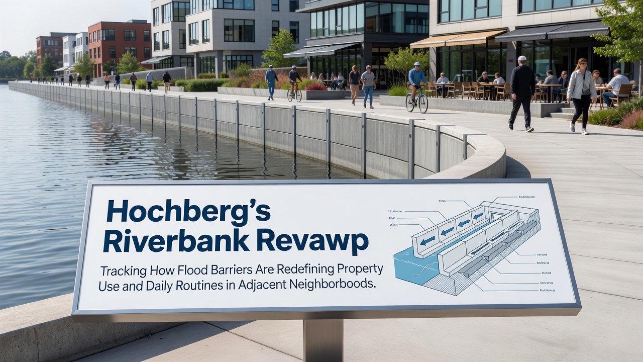Hochberg's Riverbank Revamp: Tracking How Flood Barriers Are Redefining Property Use and Daily Routines in Adjacent Neighborhoods
